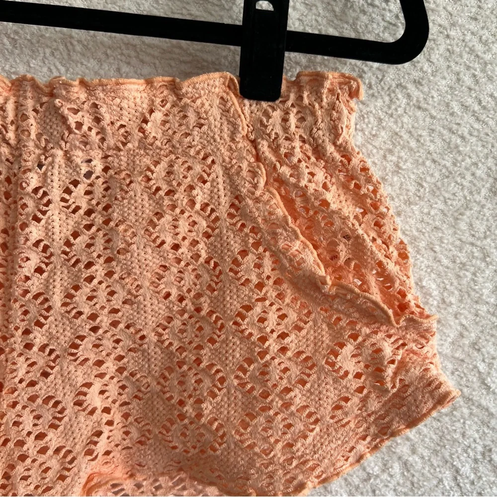 Free People Beach Women’s Crochet Love Peach Shorts‎ Size XS
